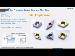 5FG Usinagem fina a média leve de aço carbono e aço ligado