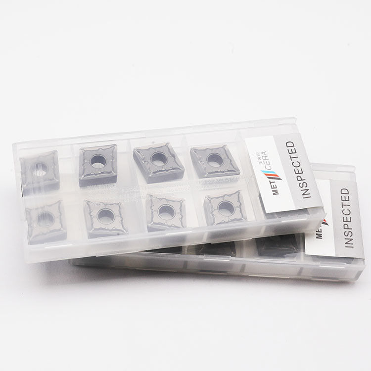 Pastilhas de torneamento de metal duro à base de TiCN de alta resistência CNMG120408-MS1 com dureza HRA92.5 para resistência ao desgaste em torneamento externo