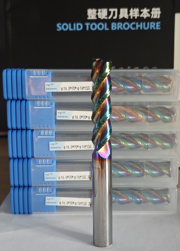 MAE PLUS Moinho de carburo de flauta longa para processamento de metais não ferrosos Alumínio e cobre 16 mm φ16.0 x 70 x φ16 x 150 mm