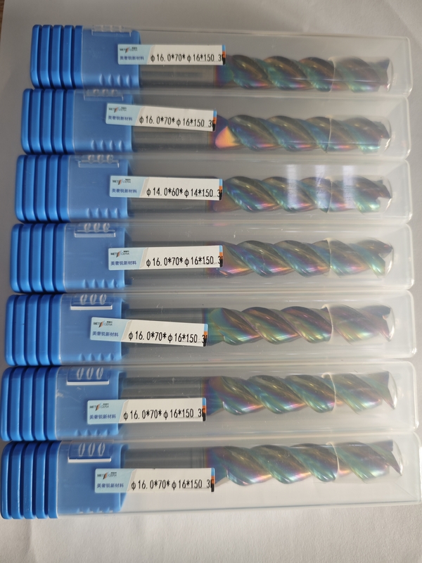 MAE PLUS Moinho de carburo de flauta longa para processamento de metais não ferrosos Alumínio e cobre 16 mm φ16.0 x 70 x φ16 x 150 mm