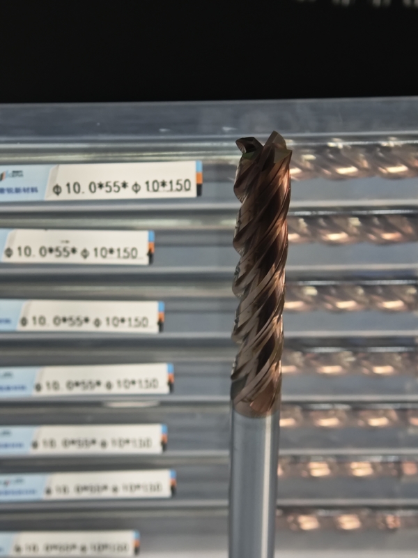 MPE4 Super Long Flute Solid Carbide Long Milling Cutter HRC55-HRC60 Dureza 4 Flute Long End Mill φ10.0 x 55 x φ10 x 150mm