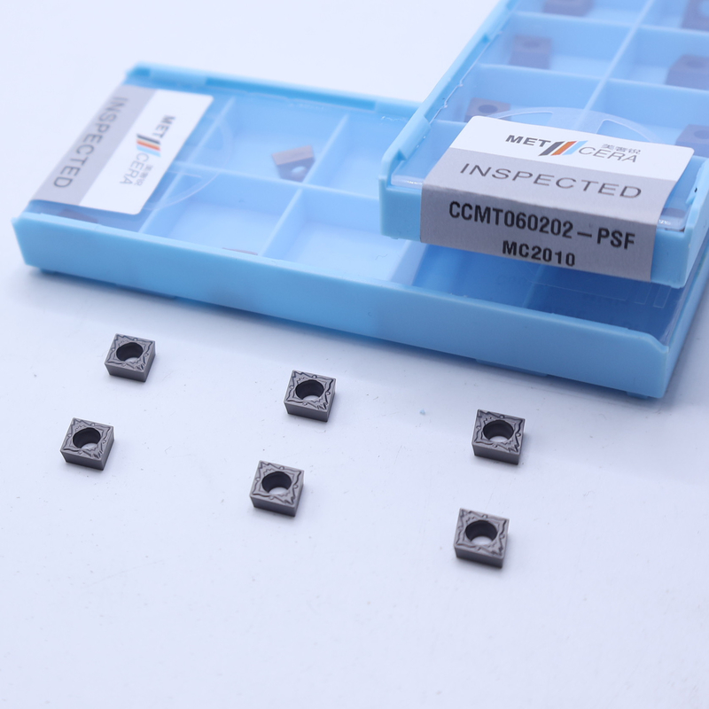 CCMT060202 Torno CNC inserção de torneamento de cermet indexável para acabamento de aço e outros metais