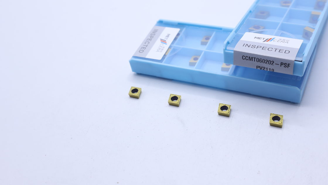 CCMT060202 Torno CNC inserção de torneamento de cermet indexável para acabamento de aço e outros metais