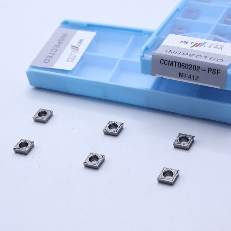 CCMT060202 Torno CNC inserção de torneamento de carburo indexável, inserção de carburo para aço, liga, quebra-chips de acabamento para torneamento interno