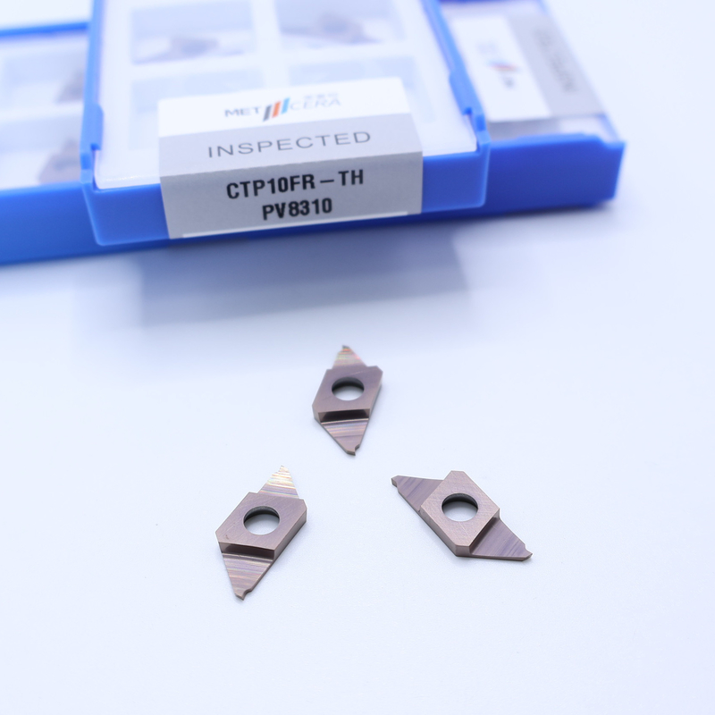 CTP10FR-TH CNC Carbide Insert para separação CTP PVD revestido inserções indexáveis corte direito peça de trabalho aço inoxidável