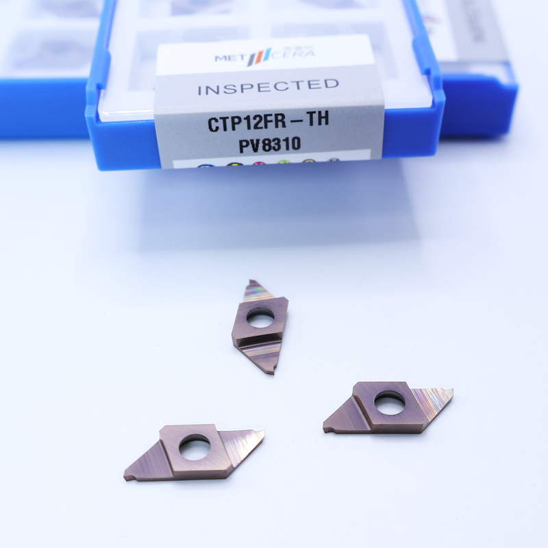 Grau PV8310 Carbide Cementado Carbide CNC Insert para corte CTP PVD revestido Parting Off Inserts indexáveis CTP12FR-TH
