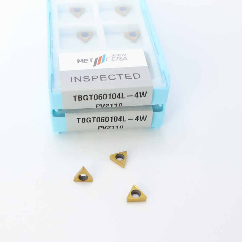 MC2010/PV2110 Insertos de torneamento CNC de grau Cermet com inserções de acabamento e disjuntor de chips de 4W