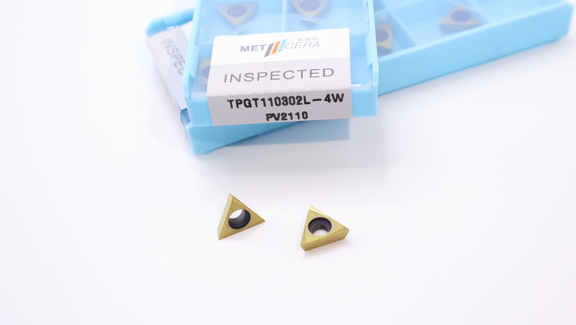TPGT06 TPGT08 TPGT09 TPGT10 TPGT11 Insertos de torneamento CNC Cermet com revestimento não revestido 4W chip breaker