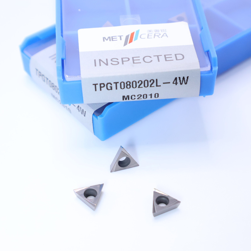 TPGT06 TPGT08 TPGT09 TPGT10 TPGT11 Insertos de torneamento CNC Cermet com revestimento não revestido 4W chip breaker