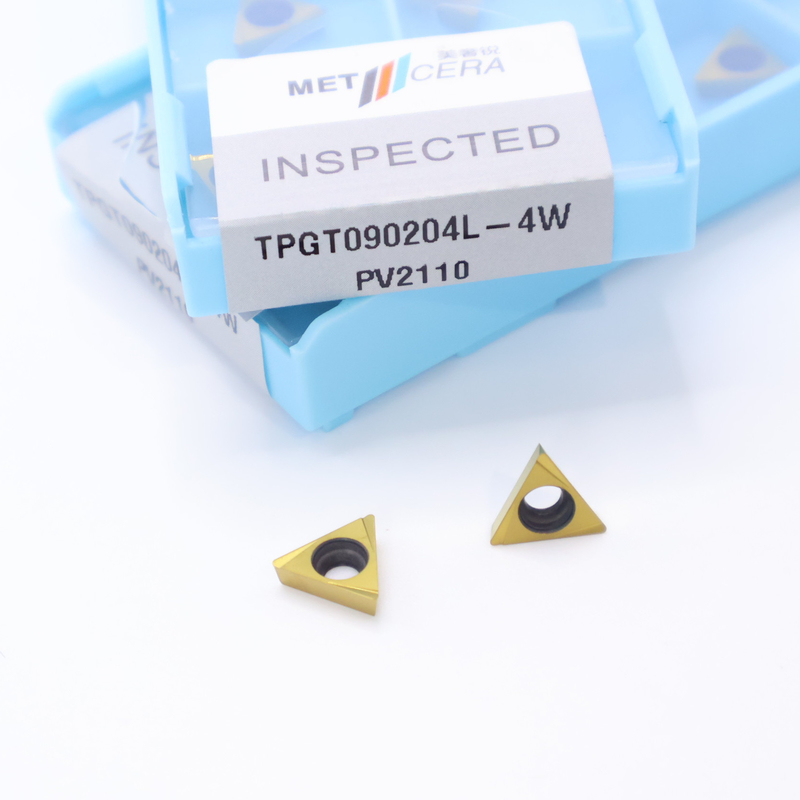 TPGT06 TPGT08 TPGT09 TPGT10 TPGT11 Insertos de torneamento CNC Cermet com revestimento não revestido 4W chip breaker