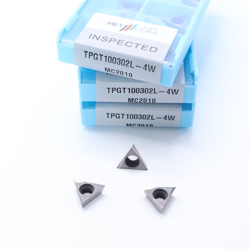 TPGT06 TPGT08 TPGT09 TPGT10 TPGT11 Insertos de torneamento CNC Cermet com revestimento não revestido 4W chip breaker