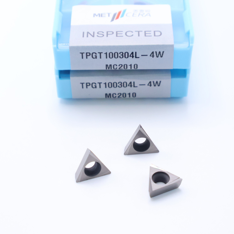 TPGT06 TPGT08 TPGT09 TPGT10 TPGT11 Insertos de torneamento CNC Cermet com revestimento não revestido 4W chip breaker