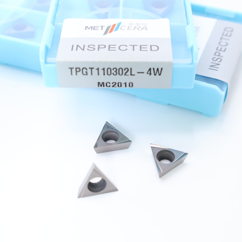 TPGT06 TPGT08 TPGT09 TPGT10 TPGT11 Insertos de torneamento CNC Cermet com revestimento não revestido 4W chip breaker