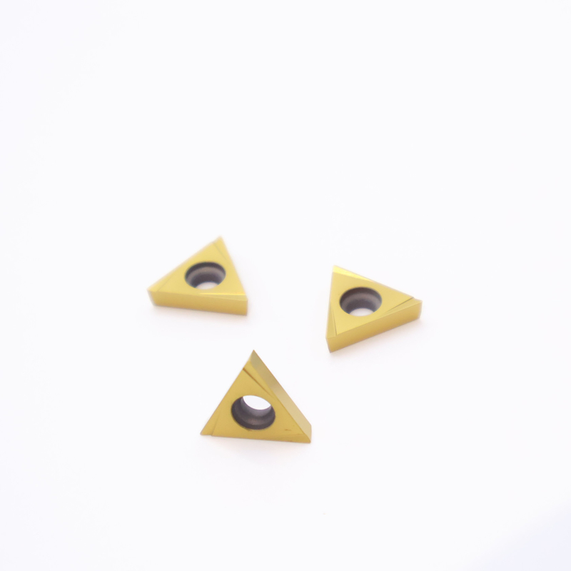 Inserções de acabamento de peças de trabalho de aço de liga baixa em quebra-chips de 4W com inserções de torneamento CNC Cermet TCGT11