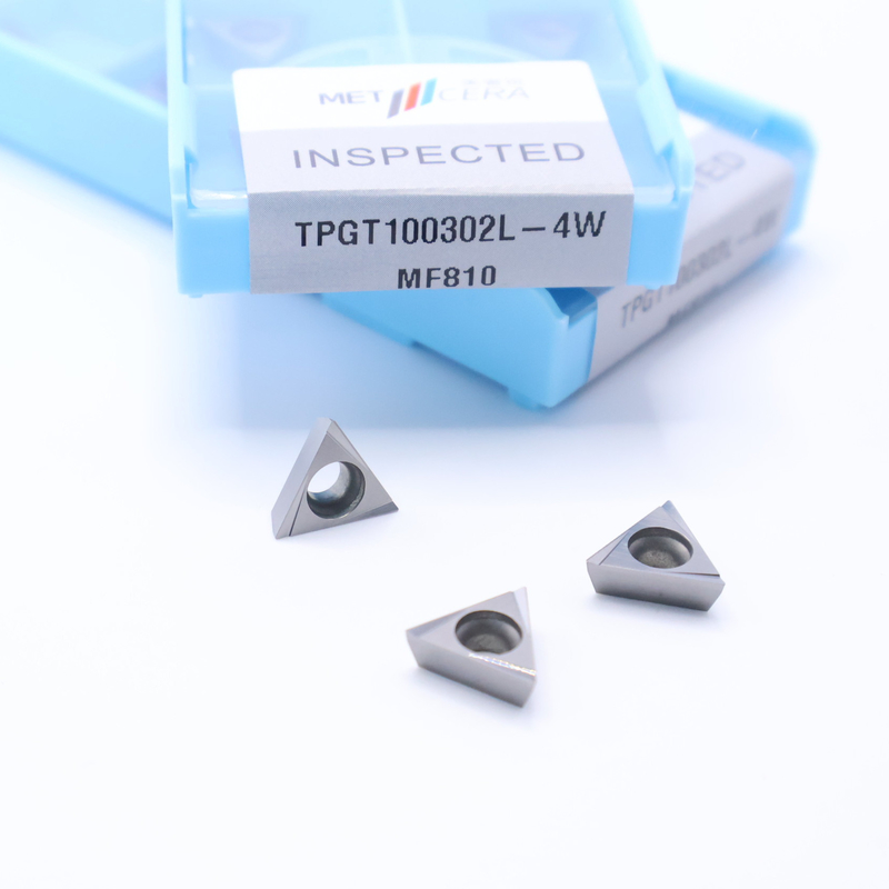 TPGT10 TPGT11 Carbide Turning Inserts para CNC Turning 4W Chip Breaker em Prata / Bronze