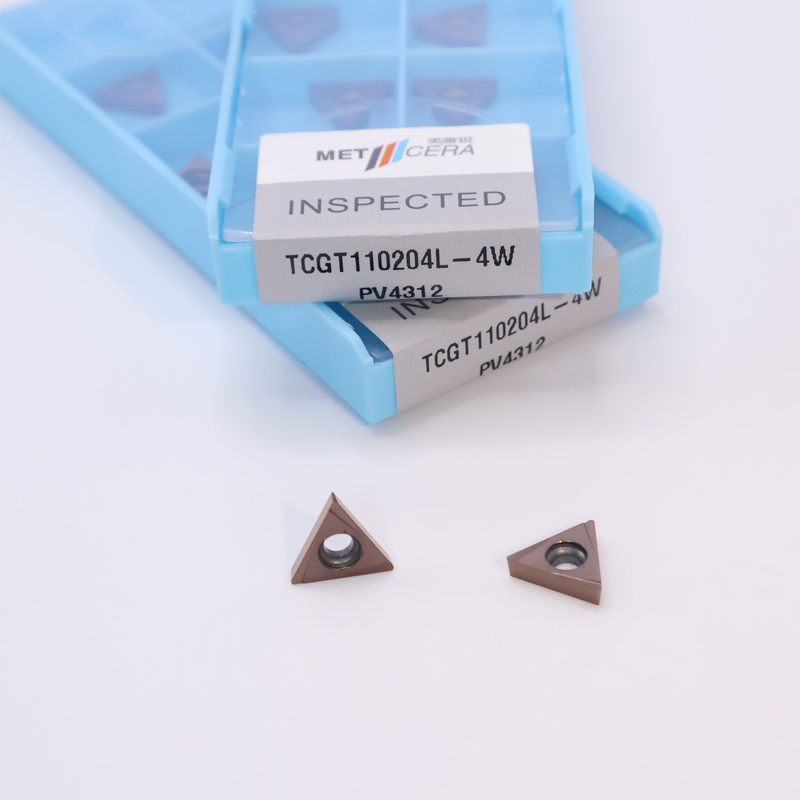 TPGT10 TPGT11 Carbide Turning Inserts para CNC Turning 4W Chip Breaker em Prata / Bronze