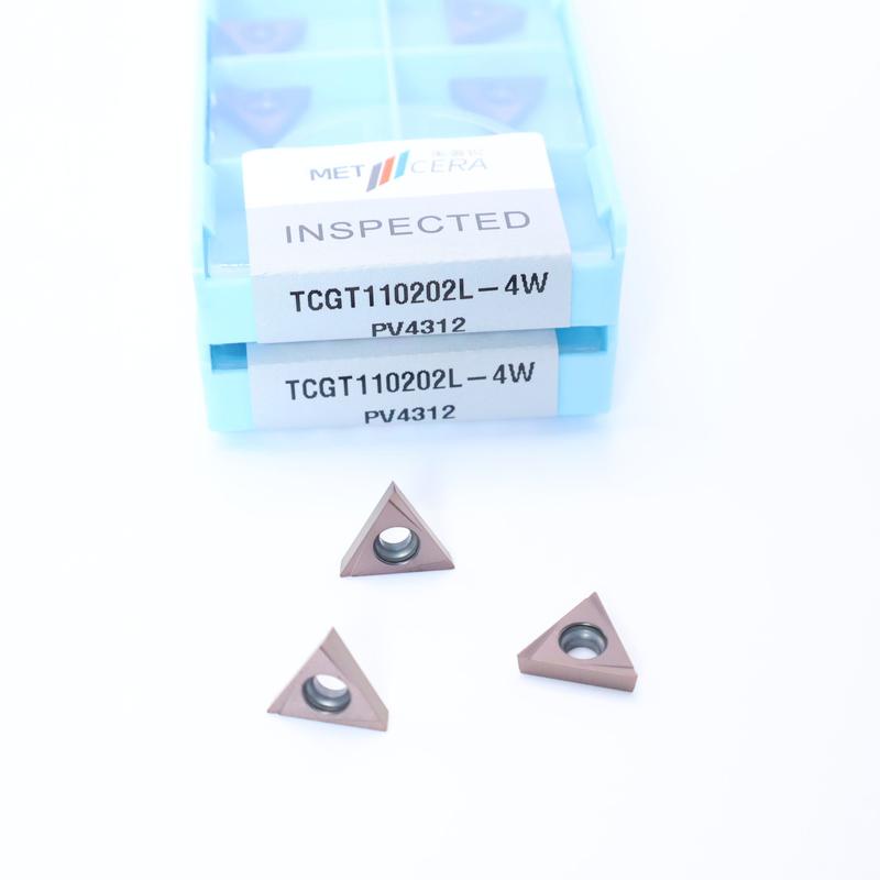 TCGT11 Carbide Turning Inserts In 4W Chip Breaker para torneamento externo e interno