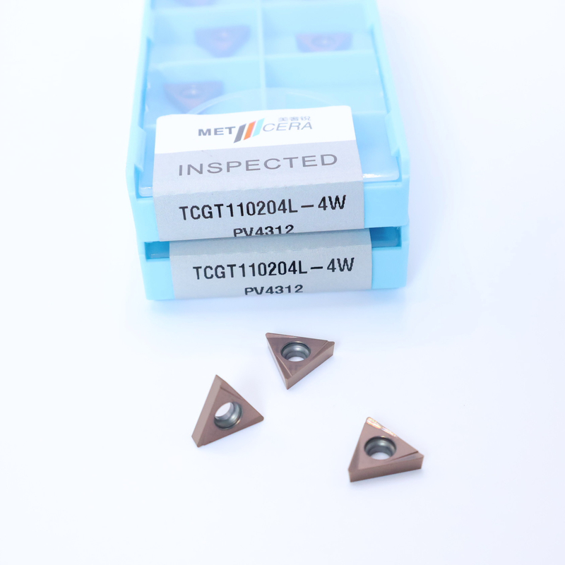 TCGT11 Carbide Turning Inserts In 4W Chip Breaker para torneamento externo e interno