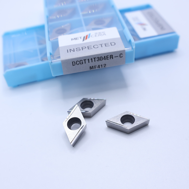 MF412/PV4312 Grau Prata / Bronze DCGT07 DCGT11 Carbide CNC Turning Inserts com C Finish Chip Breaker