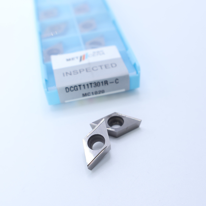 Cermet CNC Turning Insert DCGT07 DCGT11 C Finish Chip Breaker Material de metal Alta resistência ao desgaste Vantagem