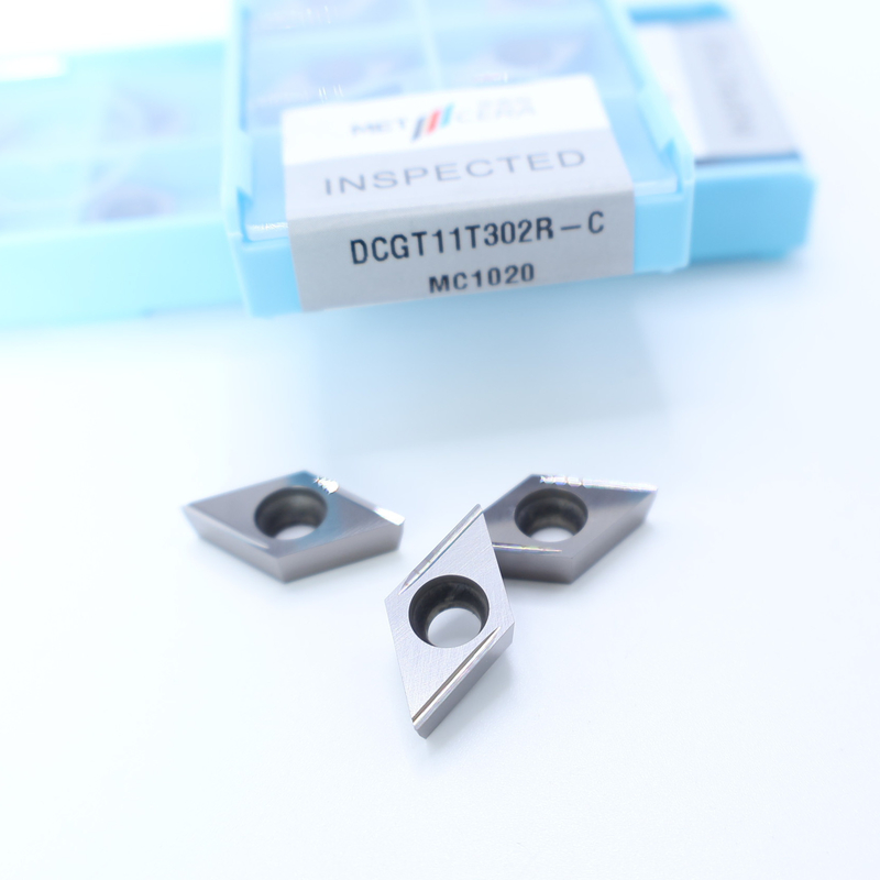 Cermet CNC Turning Insert DCGT07 DCGT11 C Finish Chip Breaker Material de metal Alta resistência ao desgaste Vantagem