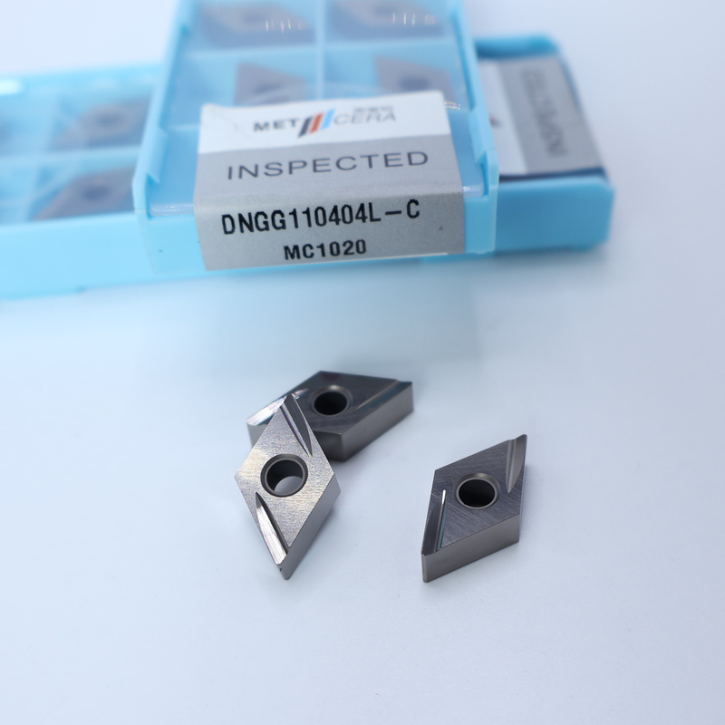 DNGG1104 DNGG11 Cermet CNC Cermet inserções de torneamento, inserções de acabamento com C Finish chip breaker
