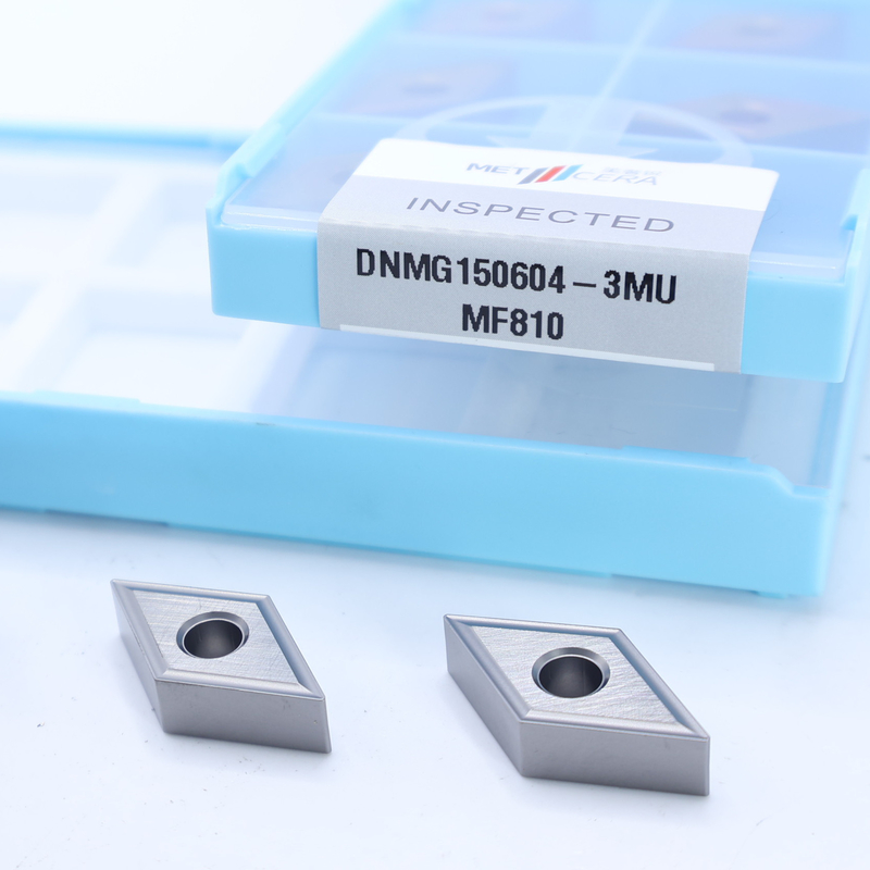 Aço de liga baixa DNMG1504 Carbide Turning Insert com 3MU Semi-finished Chipbreaker e revestimento não revestido