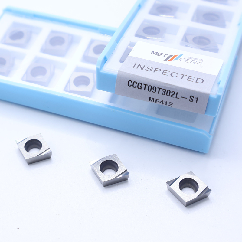 CCGT04 CCGT06 CCGT09 Inserções de torneamento de carburo, inserções de torneamento CNC de carburo em S1 quebra-chips afiado