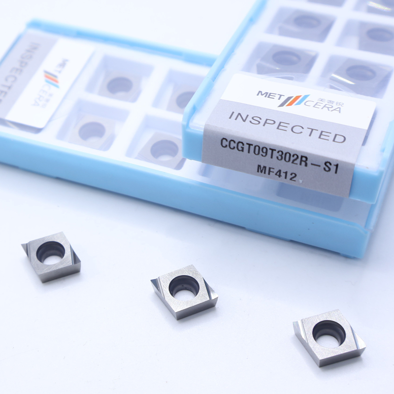 CCGT04 CCGT06 CCGT09 Inserções de torneamento de carburo, inserções de torneamento CNC de carburo em S1 quebra-chips afiado