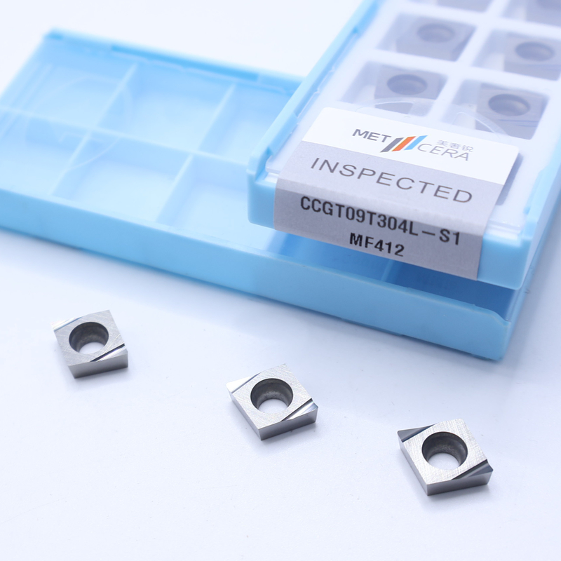 CCGT04 CCGT06 CCGT09 Inserções de torneamento de carburo, inserções de torneamento CNC de carburo em S1 quebra-chips afiado