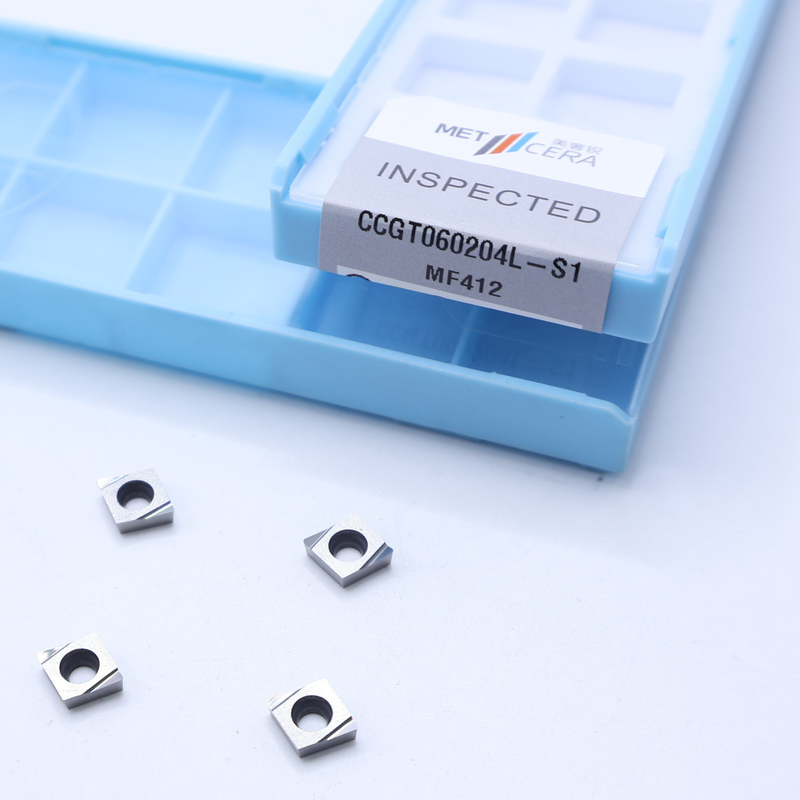 CCGT04 CCGT06 CCGT09 Inserções de torneamento de carburo, inserções de torneamento CNC de carburo em S1 quebra-chips afiado