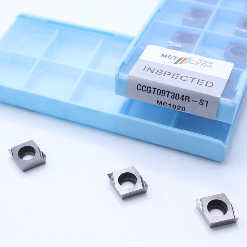 S1 Breaker de chips de acabamento afiado Cermet inserções de torneamento CNC CCGT03 CCGT04 CCGT06 CCGT09 com vantagem de alta resistência ao desgaste