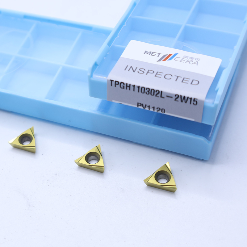 TiCN Cermet CNC Turning Insere TPGH1103 com 2W15 Chip Breaker de acabamento afiado Material de metal Vantagem de alta resistência ao desgaste