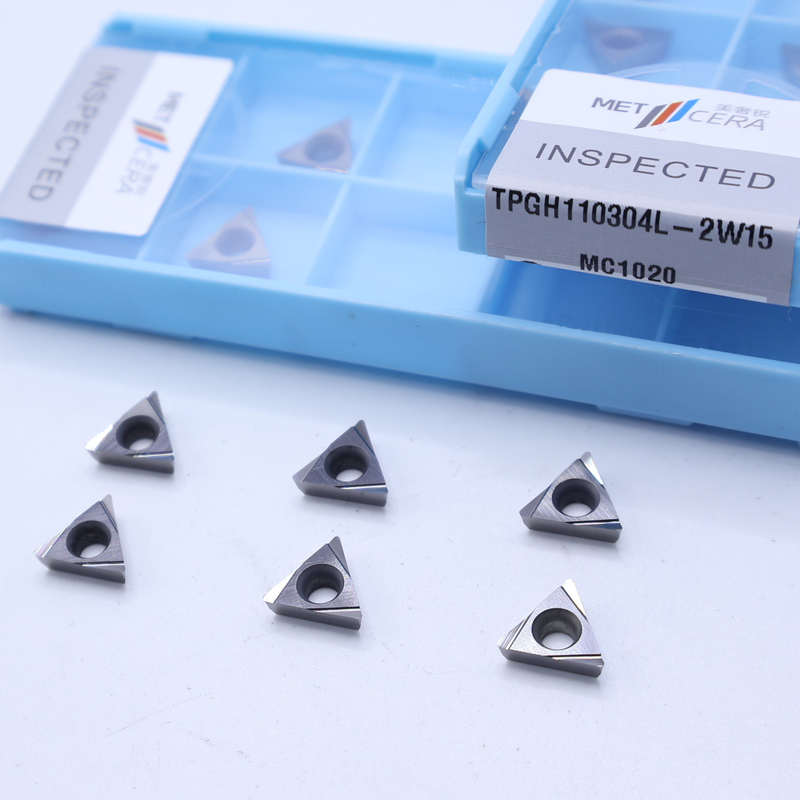 TiCN Cermet CNC Turning Insere TPGH1103 com 2W15 Chip Breaker de acabamento afiado Material de metal Vantagem de alta resistência ao desgaste