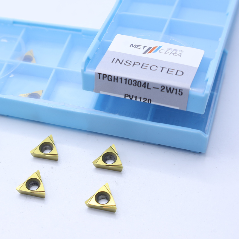 TiCN Cermet CNC Turning Insere TPGH1103 com 2W15 Chip Breaker de acabamento afiado Material de metal Vantagem de alta resistência ao desgaste
