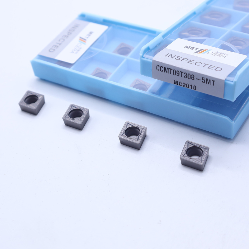 CCMT06 CCMT09 Insertos de torneamento CNC positivos com quebra-chips semiacabados de 5MT, inserto de torneamento Cermet