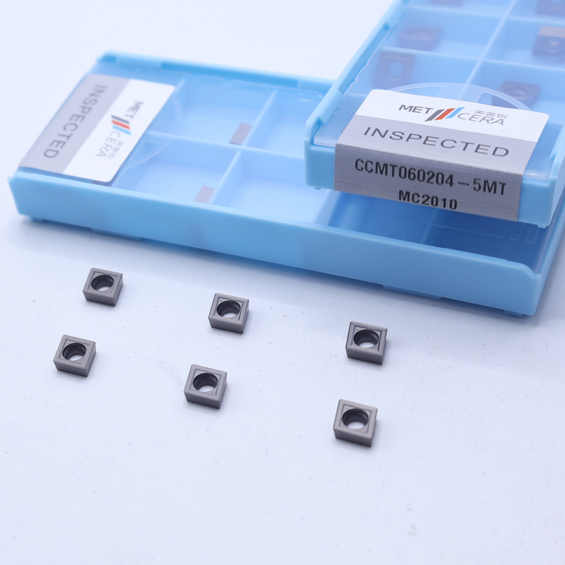 CCMT06 CCMT09 Insertos de torneamento CNC positivos com quebra-chips semiacabados de 5MT, inserto de torneamento Cermet