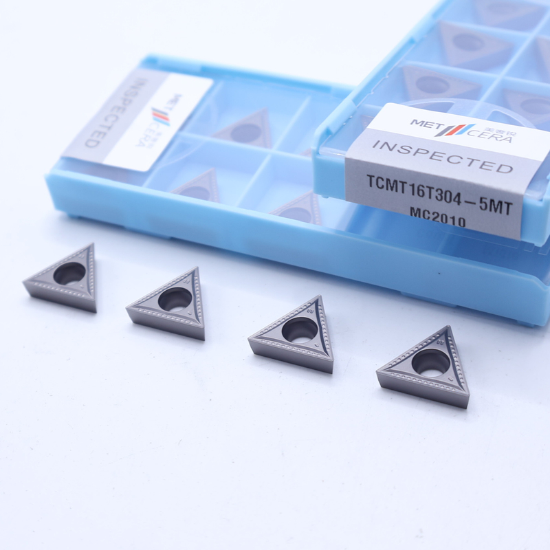 TCMT11 TCMT16 inserções de torneamento CNC positivas com 5MT de quebra-chips semiacabados, inserção de torneamento Cermet