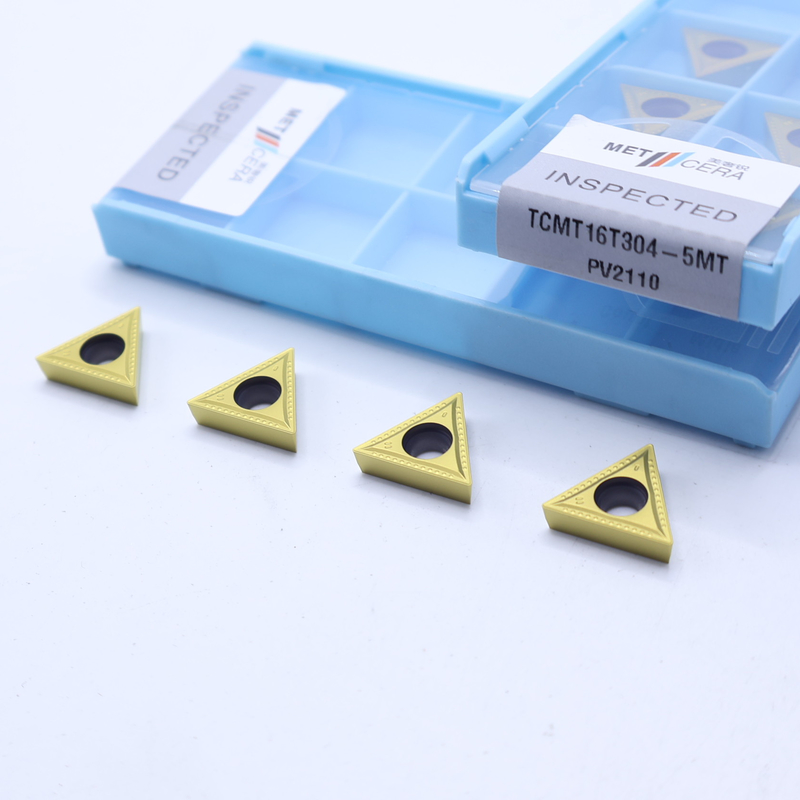 TCMT11 TCMT16 inserções de torneamento CNC positivas com 5MT de quebra-chips semiacabados, inserção de torneamento Cermet