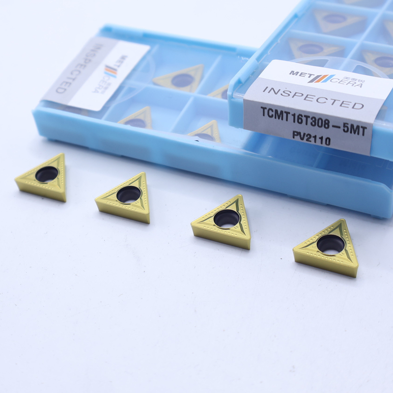 TCMT11 TCMT16 inserções de torneamento CNC positivas com 5MT de quebra-chips semiacabados, inserção de torneamento Cermet