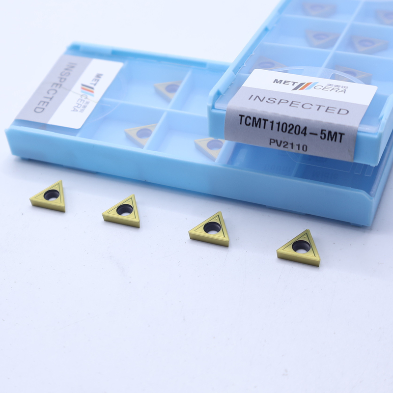 TCMT11 TCMT16 inserções de torneamento CNC positivas com 5MT de quebra-chips semiacabados, inserção de torneamento Cermet