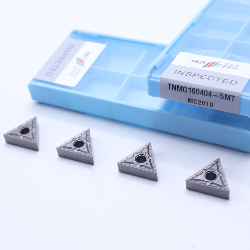 TNMG16 Inserto de torneamento CNC negativo com 5MT de quebra-chips semiacabados e TiCN Cermet para resistência ao desgaste