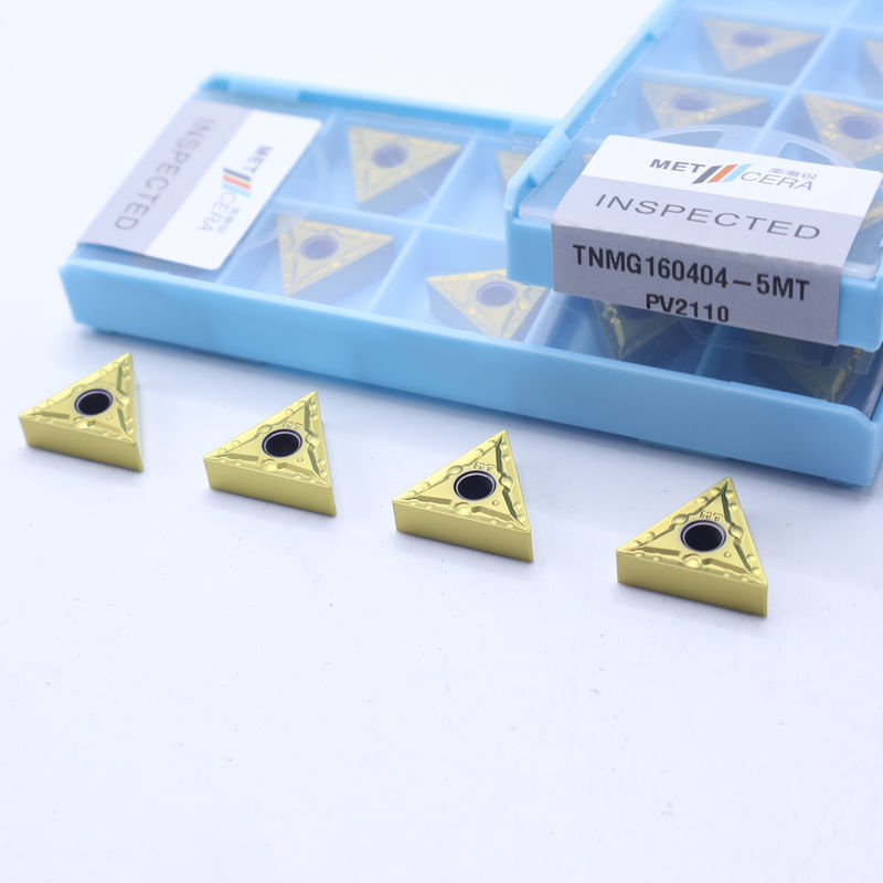 TNMG16 Inserto de torneamento CNC negativo com 5MT de quebra-chips semiacabados e TiCN Cermet para resistência ao desgaste