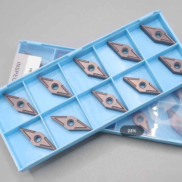 Pastilhas de torneamento externas indexáveis de metal duro VNMG1604 Para corte de insertos de barra de mandrilar de aço inoxidável
